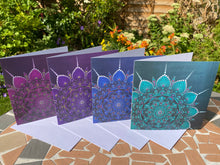 Load image into Gallery viewer, Lotus Mandala Greeting Cards - Multipack