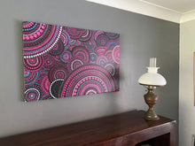 Load image into Gallery viewer, Canvas Print of Pink Confettiliscious