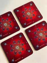 Load image into Gallery viewer, Orchid Design Flower Coasters