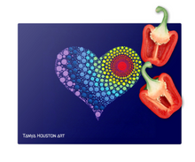 Load image into Gallery viewer, Glass Chopping Board - Love You