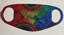Load image into Gallery viewer, Sea of Rainbows Fabric face mask