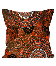 Load image into Gallery viewer, High quality Cushion in Orange Dreams design