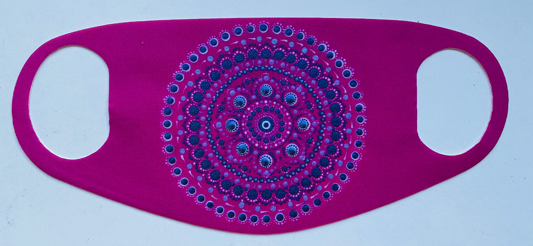 Pink Celebration Fabric face mask